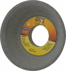 Norton - 4" Diam, 1-1/4" Hole Size, 1-1/2" Overall Thickness, 80 Grit, Type 11 Tool & Cutter Grinding Wheel - Medium Grade, Aluminum Oxide, K Hardness, Vitrified Bond, 5,730 RPM - Exact Tooling