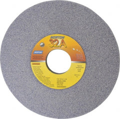 Norton - 6" Diam, 1-1/4" Hole Size, 1/2" Overall Thickness, 46 Grit, Type 12 Tool & Cutter Grinding Wheel - Coarse Grade, Aluminum Oxide, J Hardness, Vitrified Bond, 4,140 RPM - Exact Tooling