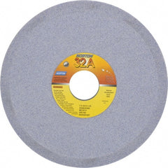 Norton - 7" Diam, 1-1/4" Hole Size, 1/2" Overall Thickness, 60 Grit, Type 12 Tool & Cutter Grinding Wheel - Medium Grade, Aluminum Oxide, K Hardness, Vitrified Bond, 3,550 RPM - Exact Tooling