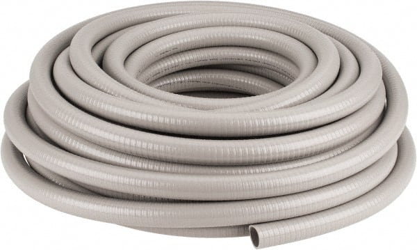 Hubbell Wiring Device-Kellems - 1" Trade Size, 100' Long, Flexible Liquidtight Conduit - PVC, 26mm ID, Gray - Exact Tooling