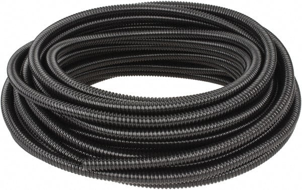 Hubbell Wiring Device-Kellems - 3/8" Trade Size, 100' Long, Flexible Liquidtight Conduit - PVC, 12.6mm ID, Black - Exact Tooling