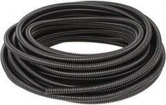 Hubbell Wiring Device-Kellems - 3/8" Trade Size, 100' Long, Flexible Liquidtight Conduit - PVC, 12.6mm ID, Black - Exact Tooling