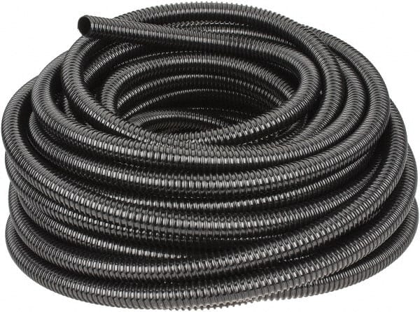 Hubbell Wiring Device-Kellems - 3/4" Trade Size, 100' Long, Flexible Liquidtight Conduit - PVC, 21.1mm ID, Black - Exact Tooling