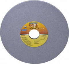 Norton - 8" Diam x 1-1/4" Hole x 1/4" Thick, I Hardness, 60 Grit Surface Grinding Wheel - Aluminum Oxide, Type 1, Medium Grade, 3,600 Max RPM, Vitrified Bond, No Recess - Exact Tooling