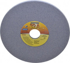 Norton - 8" Diam x 1-1/4" Hole x 1/4" Thick, K Hardness, 60 Grit Surface Grinding Wheel - Aluminum Oxide, Type 1, Medium Grade, 3,600 Max RPM, Vitrified Bond, No Recess - Exact Tooling