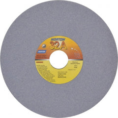 Norton - 8" Diam x 1-1/4" Hole x 1/4" Thick, K Hardness, 80 Grit Surface Grinding Wheel - Aluminum Oxide, Type 1, Medium Grade, 3,600 Max RPM, Vitrified Bond, No Recess - Exact Tooling