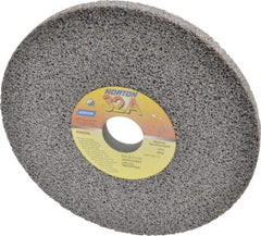 Norton - 8" Diam x 1-1/4" Hole x 1/2" Thick, H Hardness, 46 Grit Surface Grinding Wheel - Aluminum Oxide, Type 1, Coarse Grade, 3,600 Max RPM, Vitrified Bond, No Recess - Exact Tooling