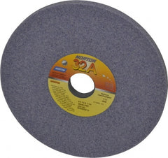 Norton - 8" Diam x 1-1/4" Hole x 1/2" Thick, I Hardness, 46 Grit Surface Grinding Wheel - Aluminum Oxide, Type 1, Coarse Grade, 3,105 Max RPM, Vitrified Bond, No Recess - Exact Tooling