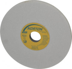 Norton - 8" Diam x 1-1/4" Hole x 1/2" Thick, H Hardness, 46 Grit Surface Grinding Wheel - Aluminum Oxide, Type 1, Coarse Grade, 3,105 Max RPM, Vitrified Bond, No Recess - Exact Tooling