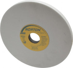 Norton - 8" Diam x 1-1/4" Hole x 1/2" Thick, I Hardness, 80 Grit Surface Grinding Wheel - Aluminum Oxide, Type 1, Medium Grade, 3,600 Max RPM, Vitrified Bond, No Recess - Exact Tooling