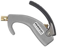 Guardair - 120 Max psi Venturi Nozzle Thumb Lever Blow Gun - 1/4 NPT, Aluminum - Exact Tooling