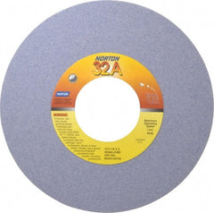 Norton - 10" Diam x 3" Hole x 1/2" Thick, J Hardness, 60 Grit Surface Grinding Wheel - Aluminum Oxide, Type 1, Medium Grade, 2,485 Max RPM, Vitrified Bond, No Recess - Exact Tooling