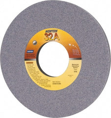 Norton - 10" Diam x 3" Hole x 1/2" Thick, K Hardness, 60 Grit Surface Grinding Wheel - Aluminum Oxide, Type 1, Medium Grade, 2,485 Max RPM, Vitrified Bond, No Recess - Exact Tooling