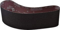 Norton - 6" Wide x 48" OAL, 40 Grit, Aluminum Oxide Abrasive Belt - Aluminum Oxide, Coarse, Coated, X Weighted Cloth Backing, Series R228 - Exact Tooling