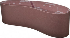 Norton - 6" Wide x 48" OAL, 60 Grit, Aluminum Oxide Abrasive Belt - Aluminum Oxide, Medium, Coated, X Weighted Cloth Backing, Series R228 - Exact Tooling