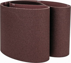 Norton - 6" Wide x 48" OAL, 80 Grit, Aluminum Oxide Abrasive Belt - Aluminum Oxide, Medium, Coated, X Weighted Cloth Backing, Series R228 - Exact Tooling