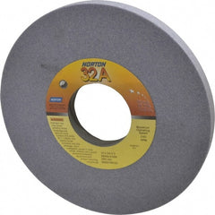 Norton - 10" Diam x 3" Hole x 3/4" Thick, K Hardness, 60 Grit Surface Grinding Wheel - Aluminum Oxide, Type 1, Medium Grade, 2,485 Max RPM, Vitrified Bond, No Recess - Exact Tooling