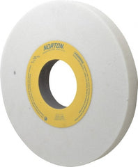 Norton - 10" Diam x 3" Hole x 1" Thick, J Hardness, 46 Grit Surface Grinding Wheel - Aluminum Oxide, Type 1, Coarse Grade, 2,485 Max RPM, Vitrified Bond, No Recess - Exact Tooling