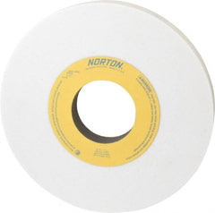 Norton - 10" Diam x 3" Hole x 1" Thick, I Hardness, 60 Grit Surface Grinding Wheel - Aluminum Oxide, Type 1, Medium Grade, 2,485 Max RPM, Vitrified Bond, No Recess - Exact Tooling