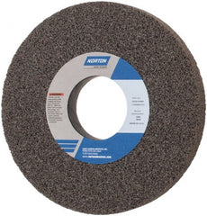 Norton - 10" Diam x 3" Hole x 1" Thick, H Hardness, 46 Grit Surface Grinding Wheel - Aluminum Oxide, Type 1, Coarse Grade, 2,485 Max RPM, Vitrified Bond, No Recess - Exact Tooling