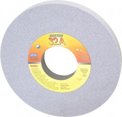 Norton - 10" Diam x 3" Hole x 1" Thick, I Hardness, 60 Grit Surface Grinding Wheel - Aluminum Oxide, Type 1, Medium Grade, 2,485 Max RPM, Vitrified Bond, No Recess - Exact Tooling