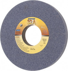Norton - 10" Diam x 3" Hole x 1" Thick, L Hardness, 60 Grit Surface Grinding Wheel - Aluminum Oxide, Type 1, Medium Grade, 2,485 Max RPM, Vitrified Bond, No Recess - Exact Tooling