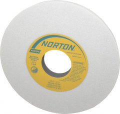 Norton - 12" Diam x 3" Hole x 1" Thick, H Hardness, 46 Grit Surface Grinding Wheel - Aluminum Oxide, Type 1, Coarse Grade, 2,070 Max RPM, Vitrified Bond, No Recess - Exact Tooling