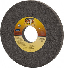 Norton - 12" Diam x 3" Hole x 1" Thick, G Hardness, 46 Grit Surface Grinding Wheel - Aluminum Oxide, Type 1, Coarse Grade, 2,070 Max RPM, Vitrified Bond, No Recess - Exact Tooling