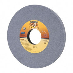 Norton - 12" Diam x 3" Hole x 1" Thick, J Hardness, 60 Grit Surface Grinding Wheel - Aluminum Oxide, Type 1, Medium Grade, 2,070 Max RPM, Vitrified Bond, No Recess - Exact Tooling