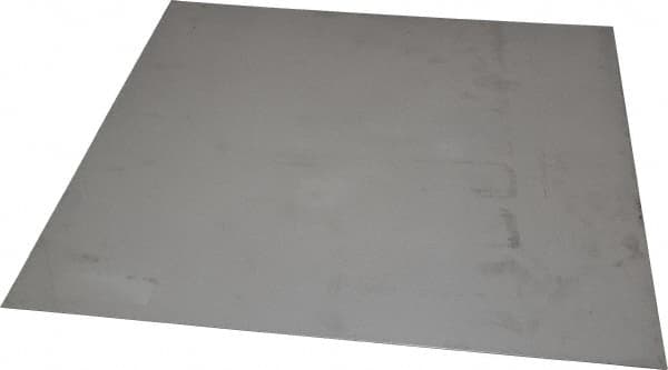 Made in USA - 0.036 Inch Thick x 12 Inch Wide x 12 Inch Long, 304 Stainless Steel Sheet - Cold Rolled, Bright Finish, #2B - Exact Tooling