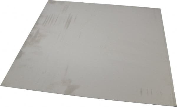 Made in USA - 0.03 Inch Thick x 12 Inch Wide x 12 Inch Long, 304 Stainless Steel Sheet - Intermediate Polished Finish, #4 - Exact Tooling