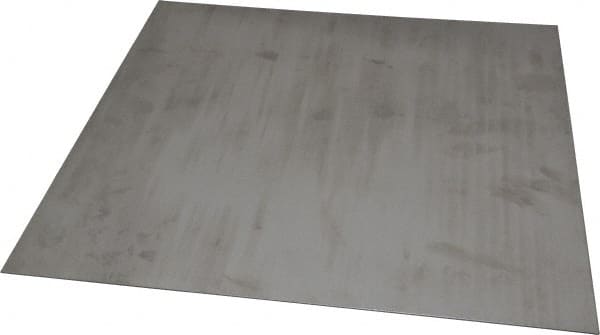 Made in USA - 0.048 Inch Thick x 12 Inch Wide x 12 Inch Long, 304 Stainless Steel Sheet - Intermediate Polished Finish, #4 - Exact Tooling