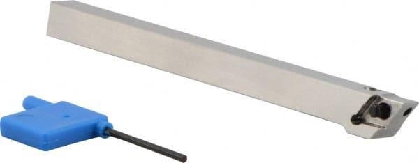 Iscar - PDAC, Right Hand Cut, 12mm Shank Height x 12mm Shank Width, Neutral Rake Indexable Turning Toolholder - 150mm OAL, DC..11T3.. Insert Compatibility, Series Isoturn - Exact Tooling