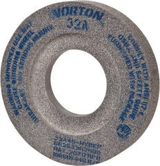 Norton - 12" Diam x 5" Hole x 2" Thick, H Hardness, 46 Grit Surface Grinding Wheel - Aluminum Oxide, Type 7, Coarse Grade, 2,070 Max RPM, Vitrified Bond, Two-Side Recess - Exact Tooling