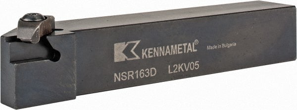 Kennametal - External Thread, Right Hand Cut, 25.4mm Shank Width x 25.4mm Shank Height Indexable Threading Toolholder - 152.4mm OAL, N.3R Insert Compatibility, NS Toolholder, Series Top Notch - Exact Tooling