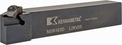 Kennametal - External Thread, Right Hand Cut, 25.4mm Shank Width x 25.4mm Shank Height Indexable Threading Toolholder - 152.4mm OAL, N.3R Insert Compatibility, NS Toolholder, Series Top Notch - Exact Tooling