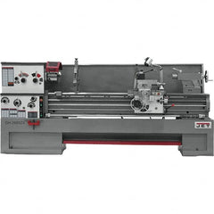 Jet - 22" Swing, 80" Between Centers, 230/460 Volt, Triple Phase Engine Lathe - 7MT Taper, 10 hp, 25 to 1,800 RPM, 3-1/8" Bore Diam, 40" Deep x 48-7/8" High x 136-1/8" Long - Exact Tooling