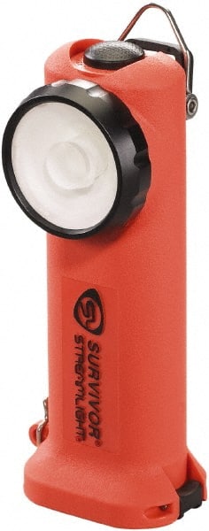 Streamlight - White LED Bulb, 175 Lumens, Industrial/Tactical Flashlight - Orange Plastic Body, 4 AA Alkaline Batteries Included - Exact Tooling
