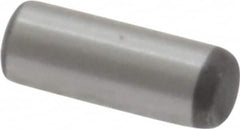 Value Collection - 3/32" Diam x 1/4" Pin Length Grade 8 Alloy Steel Standard Dowel Pin - C 50-58 Hardness, 1,800 Lb Breaking Strength, 1 Beveled & 1 Rounded End - Exact Tooling