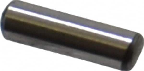 Value Collection - 3/32" Diam x 5/16" Pin Length Grade 8 Alloy Steel Standard Dowel Pin - C 50-58 Hardness, 1,800 Lb Breaking Strength, 1 Beveled & 1 Rounded End - Exact Tooling