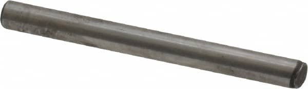 Value Collection - 3/32" Diam x 1" Pin Length Grade 8 Alloy Steel Standard Dowel Pin - C 50-58 Hardness, 1,800 Lb Breaking Strength, 1 Beveled & 1 Rounded End - Exact Tooling