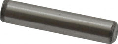 Value Collection - 1/8" Diam x 5/8" Pin Length Grade 8 Alloy Steel Standard Dowel Pin - C 50-58 Hardness, 3,200 Lb Breaking Strength, 1 Beveled & 1 Rounded End - Exact Tooling