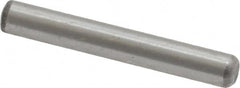 Value Collection - 1/8" Diam x 7/8" Pin Length Grade 8 Alloy Steel Standard Dowel Pin - C 50-58 Hardness, 3,200 Lb Breaking Strength, 1 Beveled & 1 Rounded End - Exact Tooling