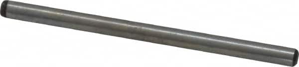 Value Collection - 1/8" Diam x 2" Pin Length Grade 8 Alloy Steel Standard Dowel Pin - C 50-58 Hardness, 3,200 Lb Breaking Strength, 1 Beveled & 1 Rounded End - Exact Tooling