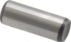 Value Collection - 3/16" Diam x 1/2" Pin Length Grade 8 Alloy Steel Standard Dowel Pin - C 50-58 Hardness, 7,200 Lb Breaking Strength, 1 Beveled & 1 Rounded End - Exact Tooling