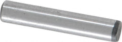 Value Collection - 3/16" Diam x 1" Pin Length Grade 8 Alloy Steel Standard Dowel Pin - C 50-58 Hardness, 7,200 Lb Breaking Strength, 1 Beveled & 1 Rounded End - Exact Tooling