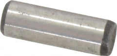 Value Collection - 1/4" Diam x 3/4" Pin Length Grade 8 Alloy Steel Standard Dowel Pin - C 50-58 Hardness, 12,800 Lb Breaking Strength, 1 Beveled & 1 Rounded End - Exact Tooling