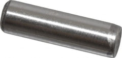 Value Collection - 1/4" Diam x 7/8" Pin Length Grade 8 Alloy Steel Standard Dowel Pin - C 50-58 Hardness, 12,800 Lb Breaking Strength, 1 Beveled & 1 Rounded End - Exact Tooling