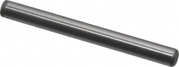 Value Collection - 1/4" Diam x 2-1/2" Pin Length Grade 8 Alloy Steel Standard Dowel Pin - C 50-58 Hardness, 12,800 Lb Breaking Strength, 1 Beveled & 1 Rounded End - Exact Tooling