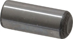 Value Collection - 5/16" Diam x 3/4" Pin Length Grade 8 Alloy Steel Standard Dowel Pin - C 50-58 Hardness, 20,000 Lb Breaking Strength, 1 Beveled & 1 Rounded End - Exact Tooling